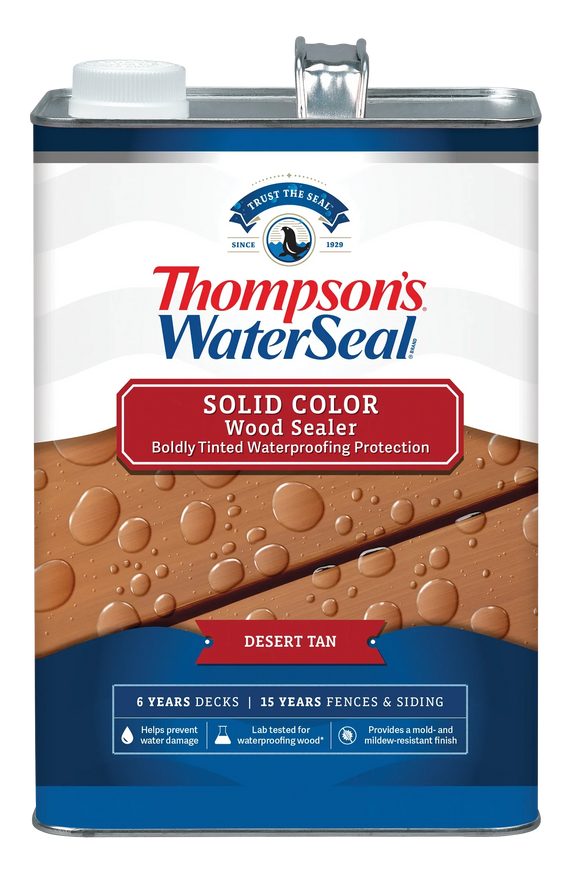 Thompson’s® WaterSeal® Solid Color Wood Sealer 1 Gallon Desert Tan