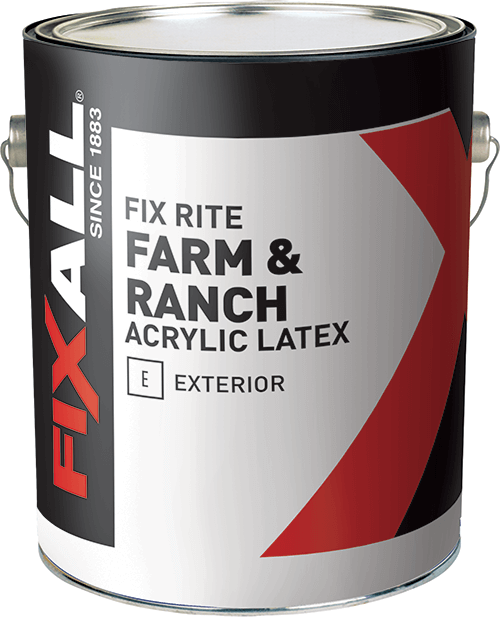 FixAll  Fix Rite Farm & Ranch Exterior Latex Paint White - 1 Gallon (1 Gallon, White)
