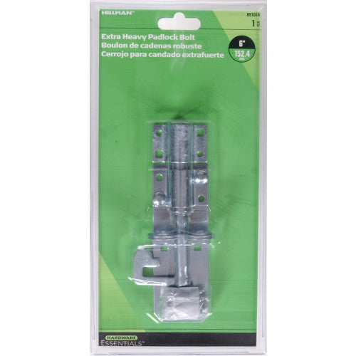 Hillman Group Hardware Essentials Extra Heavy Duty Padlock Bolt Latch Zinc