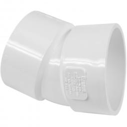 Genova Products PVC Sewer 22 1/2° Elbow