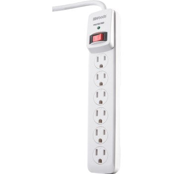 Coleman Cable 41497 Woods Brand 6 Outlet Surge Protector w/3' Cord