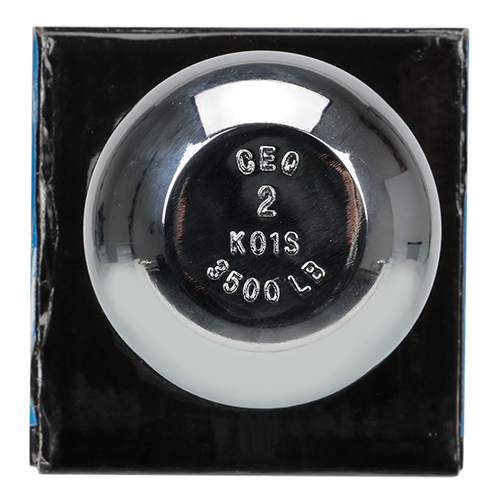 REESE Towpower Trailer Hitch Ball, 2 Inch Diameter, 3,500 lbs. Capacity, 3/4 Inch Shank Diameter, 1-1/2 Inch Shank Length, Chrome