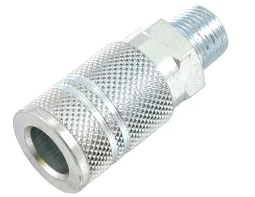 Forney Industrial/Milton Style Coupler, 3/8 in x 3/8 in MNPT