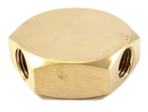 Forney Manifold, Brass, 3-in-1, 1/4 in NPT