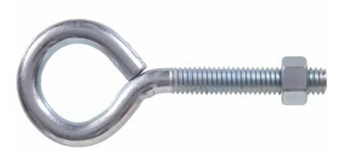 Hillman Hardware Essentials Eye Bolt with Hex Nut Zinc (10-24 x 1-1/2)