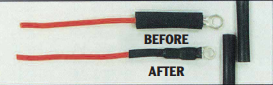 Noble Wire Shrink Tubing 2:1 Shrink Ratio  6GA.–4GA. Wire & Terminals