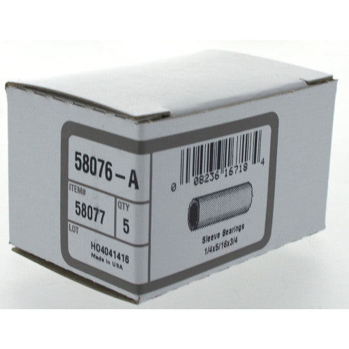 Hillman Bronze Sleeve Bearings (1/4 x 5/16 x 3/4) - 5 pc