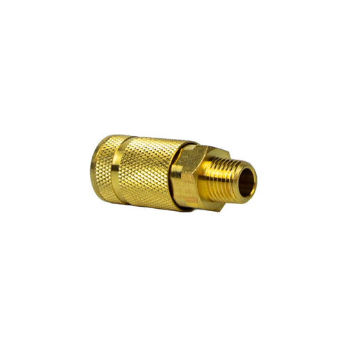 Forney Industries Aro Style Coupler, 1/4 in x 1/4 in MNPT