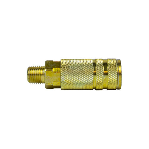 Forney Industries Lincoln Style Coupler, 1/4 in x 1/4 in MNPT