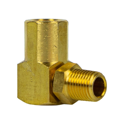 Forney Industries Swivel, 90 Degree, 1/4 in MNPT x 1/4 in FNPT