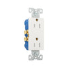 Eaton Residential Grade Decorator Duplex Receptacle  TR1107W