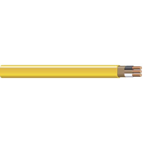 Marmon Home Improvement 1000 ft. 2/2 Non-Metallic Sheathed Cable with Ground Yellow