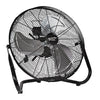 Comfort Zone 18 3-Speed High-Velocity Floor Fan With Adjustable Tilt In Black