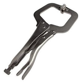 Deluxe Locking C-Clamp With Jaw Paws, 10.5-In.