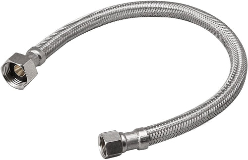 B & K Industries Faucet Connector, 3/8” x 1/2” x 12