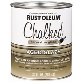 Chalked Decorative Glaze, Aged Glaze Topcoat, 30-oz.