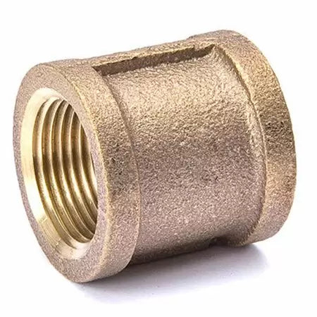B & K Industries Red Brass Coupling Pipe 3/4