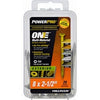 Power Pro One Exterior Screws, Flat Head, Bronze Epoxy Coated, #8 x 2.5-In., 20-Pk.