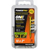Power Pro One Exterior Screws, Flat Head, Bronze Epoxy Coated, #10 x 2-In., 15-Pk.