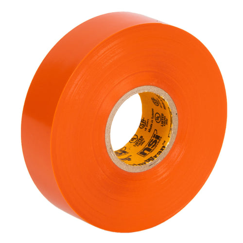 NSI Industries WW-732-OR WarriorWrap Premium 3/4 in. x 66 ft. 7 mil Vinyl Large Electrical Tape, Orange