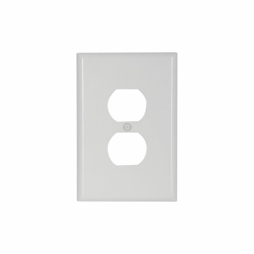 Eaton Cooper Wiring Duplex Receptacle Wallplate, White 1 Gang (White, 1 Gang)