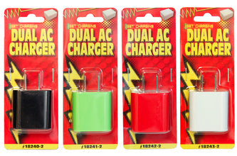 Service Tool Dual AC Wall Charger 2.1/1amp - Green