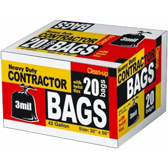 H.B. Smith Tools 42 Gal. Contractor Bags 20 Bags/box