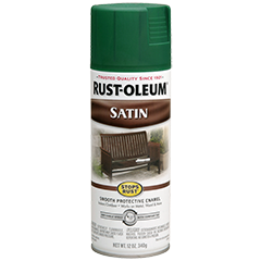 Rust-Oleum® Satin Enamel Spray Hunter Green (340g, Hunter Green)