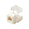 Black Point Prods BT-212 WHITE 6x6 Rj11 Key Jack