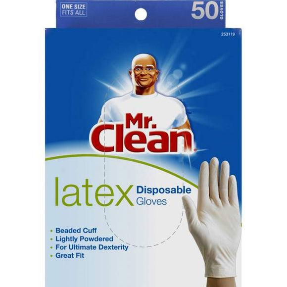 Mr. Clean 117612 Latex Disposable Gloves