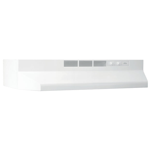 Broan® 36-Inch Ductless Under-Cabinet Range Hood, White (36 inch, White)