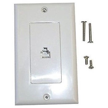 Black Point Prods BT-065 WHITE Bt-065 Wh Dec Style Jack/Plate
