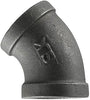 E45-112 ELBOW 1-1/2 BLACK 45DEG