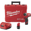 Milwaukee M12 FUEL 12-Volt Lithium-Ion Brushless 1/4 In. Hex Cordless Impact Driver Kit