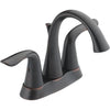 Delta Lahara Venetian Bronze 2-Handle Lever 4 In. Centerset Bathroom Faucet with Pop-Up