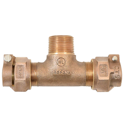 Legend Valve 313-384NL No Lead Bronze Pack Joint X Pack Joint X Mnpt Tee 3/4