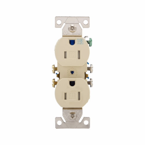 Eaton Cooper Wiring Residential Grade Duplex Receptacle 15A, 125V Ivory