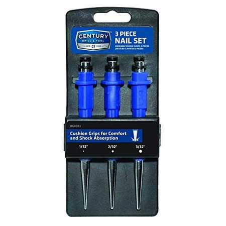 Century Drill And Tool 3 Piece Nail Set