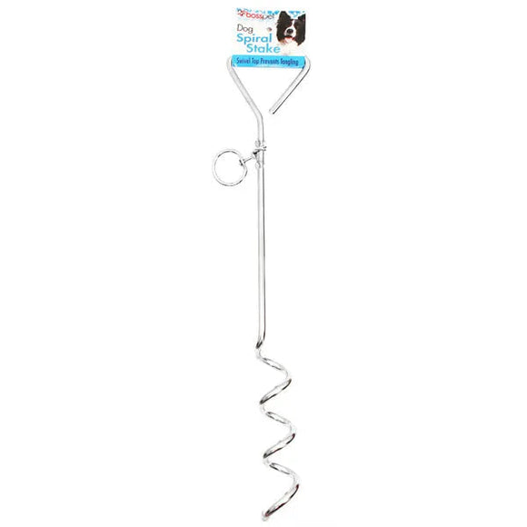 Boss Pet Spiral Tie-Out Stakes