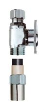 Plumb Pak 1/4 Turn Transitional Straight Supply Line Valve, 1/2 x 3/8